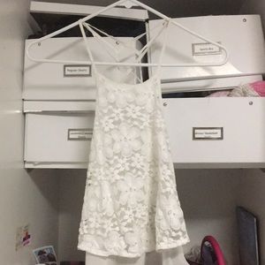 Lace front shift tank